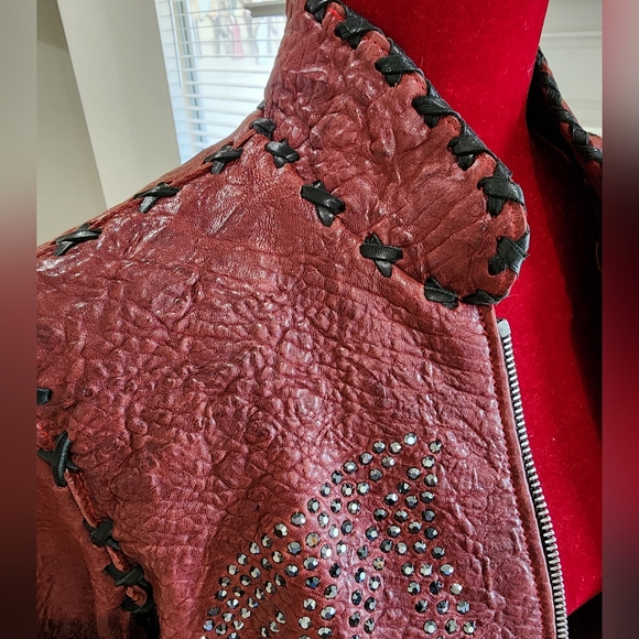 Eleven 11 Women's Custom Leather Jacket, sz Med - Picture 12 of 15
